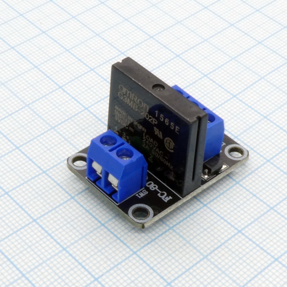 Изображение товара Модуль твердотельного реле G3MB-202P DC5V 250V 2А для Arduino и автоматизации
