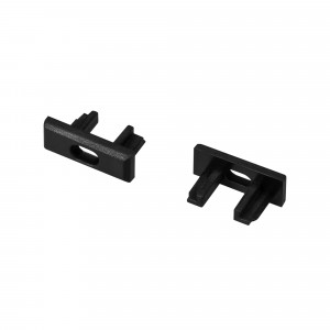 Заглушка для MIC-M черная с отверстием 044539, Заглушка пластиковая черная для профиля MIC-M-2000 с отверстием. В комплекте 2 заглушки, цена за комплект.