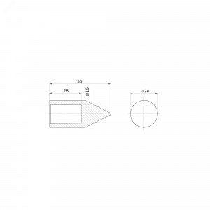 Наконечник для стержня заземл. NE1402