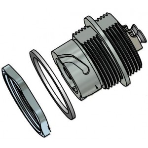 17-300400, Волоконно-оптические соединители APC IP67 Dplx LC Rct Die Cast w/Cap