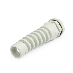 Ввод кабельный пластиковый PG-R 13.5 (6-12 мм), Ввод кабельный герметичный пластиковый с трубной резьбой PG13,5, нейлон 6.6, спиральный, IP68, для кабелей и проводов диаметром от 6 до 12 мм в корпусах электрического оборудования