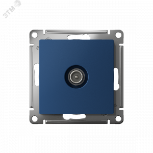 ATLASDESIGN TV РОЗЕТКА оконечная 1DB, механизм, АКВАМАРИН ATN001191