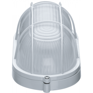 Светильник ЛОН 94 801 NBL-O2-60-E27/WH 1х60Вт E27 IP54 (аналог НПБ 1402 бел. овал с решеткой 60Вт) 94801
