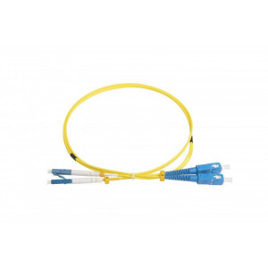 Патч-корд FC-D2-9-LC/UR-SC/UR-H-2M-LSZH-YL волоконно-оптический (шнур) SM 9/125 (OS2) LC/UPC-SC/UPC duplex LSZH 2м 28388