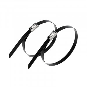 Хомут стальной с полимерным покрытием 300х4.6 (уп.50шт) 07-0308-5