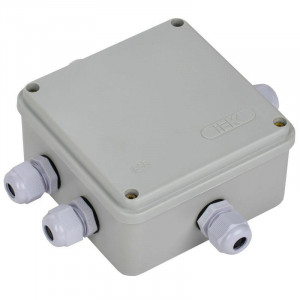 Коробка расп. КМ41330 о/п 100х100х50мм PG9 IP55 7035 UKO10-100-100-050-K51-55