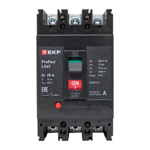 Автоматический выключатель LS63 15кА 3P 20А ProPact EKF