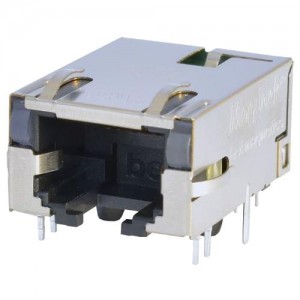 G10-1GHN-056, Модульные соединители / соединители Ethernet MAGJACK 1x1 10G nPoE ICM w/ LED