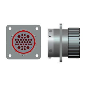 UPT00D-24-48P, Круговой мил / технические характеристики соединителя receptacle 48 way box mount pin