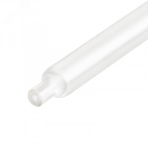 Трубка термоусадочная ТТ-175-4.8/2.4 прозр, Высокотемпературная фторопластовая термоусадочная трубка с коэффициентом усадки 2:1 в нарезке по 1.22м