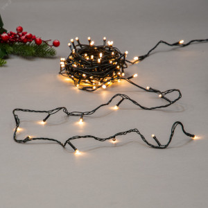 Гирлянда светодиодная ULD-S1000-100/DGA WARM WHITE IP20 10м 100 LED тепл. бел. свет. провод зел. Uniel UL-00008407