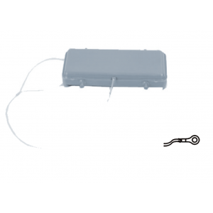 Защитная крышка H24B-PC2-4P-MT, Защитная крышка, типоразмер 24B, без уплотнителя, без защелок (упоры для двух защелок), с удерживающей стропой от утери с кольцевым наконечником, материал корпуса: