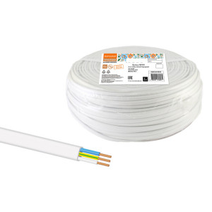 Провод ПУСП 3х1,5 (50м), белый Народный SQ0126-0034