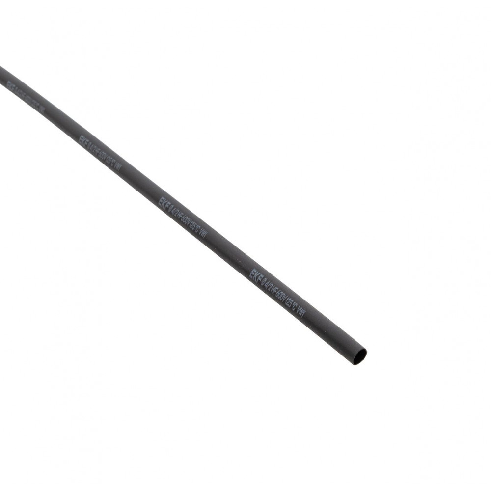 Изображение товара Термоусаживаемая трубка ТУТ нг 4/2 черная в отрезках по 1м PROxima tut-4-b-1m