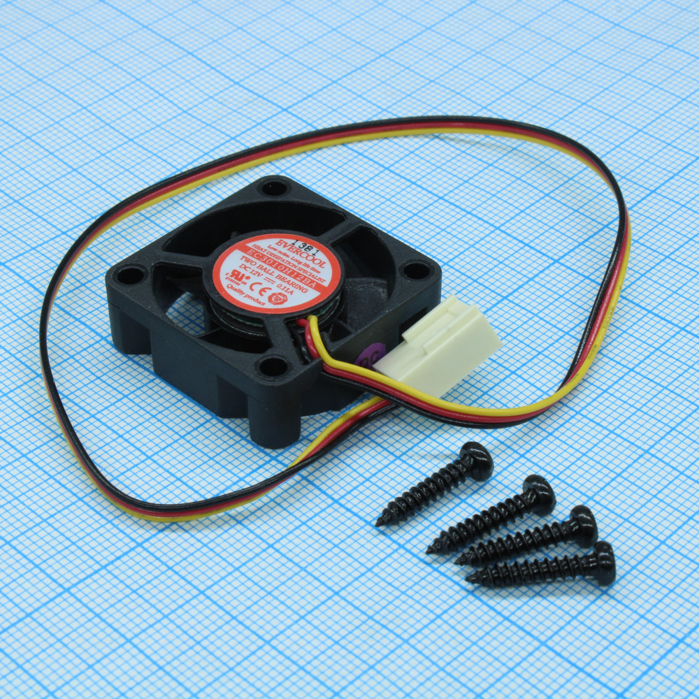 Изображение товара Вентилятор 12В 30х30х10мм с подшипником качения EC3010H12BA