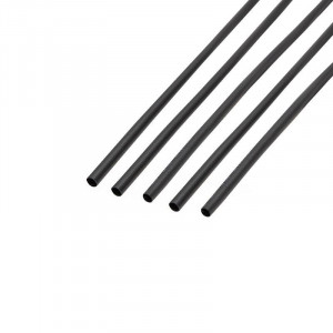 Трубка термоусадочная ТУТ нг 2,5/1,25 черная, термоусаживаемая трубка в метровой нарезке, не поддерживает горение