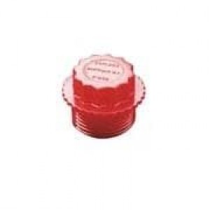 P-28, Арматура для кабелепроводов и принадлежности PLASTIC THREADED PLUG FOR NPT PIPE FITTINGS, RED, 1/4 NPT, .50X.37X.25