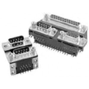 6E17-C025P-AJ121, Стандартные соединители D-Sub  R/A 25P PLUG .318"