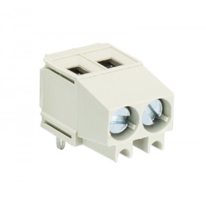 Клемма Wiecon 8191 / 2 ZW OB, Клемма вертикальный подвод кабеля, на плату, шаг: 5.0 мм, 2 полюса, фиксация провода винтовая, исполнение: с изоляционной пластиной, без маркировки, 300V, 16А, цвет: серый