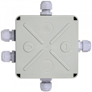Коробка расп. КМ41330 о/п 100х100х50мм PG9 IP55 7035 UKO10-100-100-050-K51-55