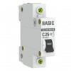 Автоматический выключатель 1P 25А (C) 4,5кА ВА 47-29 EKF Basic (3 шт) mcb4729-1-25C-3