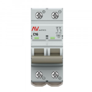 Выключатель автоматический AV-6 DC 2P 16A (C) 6kA EKF AVERES mcb6-DC-2-16C-av
