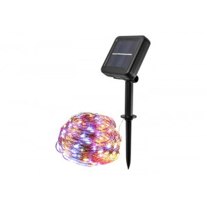 Светильник светодиодный садовый SLR-G03-200M нить 200LED мультицвет с колышком на солнечн. батарее 5036406