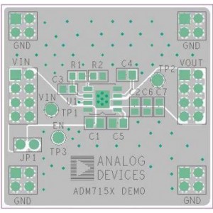 ADM7154RD-1.8EVALZ, Средства разработки интегральных схем (ИС) управления питанием Eval Board