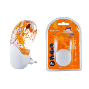 Ночник "Весна" с датчиком света, светодиодный, 1Вт, 220 В SQ0357-0001