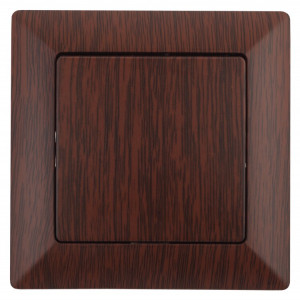 Выключатель Solo 4-101-10 одноклавишный 10А-250В, IP20, СУ, венге Б0053553