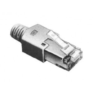 TM11AP-88P, Модульные соединители / соединители Ethernet 8P M MODULAR PLG EMI BEIGE COVER