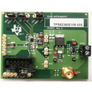 TPS62361BEVM-655, Средства разработки интегральных схем (ИС) управления питанием TPS62361BEVM-655