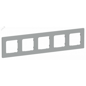 FLITE CLASSIC Рамка 5-местная РУ-5-К-ФлС серый IEK FI-M52-32-20-K03