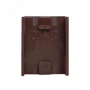 Соединитель (20х10) (4 шт) темное дерево EKF-Plast