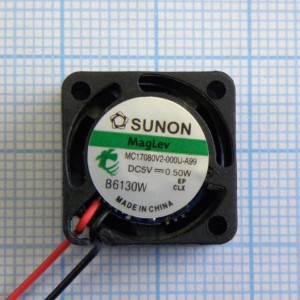 MC17080V2-000U-A99, Вентилятор 5В 17x8 V 15000об/мин 1,1м3/час, 16дБ (Recommended replacement: MF17080V2-1000U-A99)