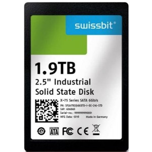 SFSA1T92Q2AK8TO-I-8C-246-STD, Твердотельные накопители (SSD) Industrial SATA SSD 2.5", X-75, 1920 GB, 3D TLC Flash, -40 C to +85 C