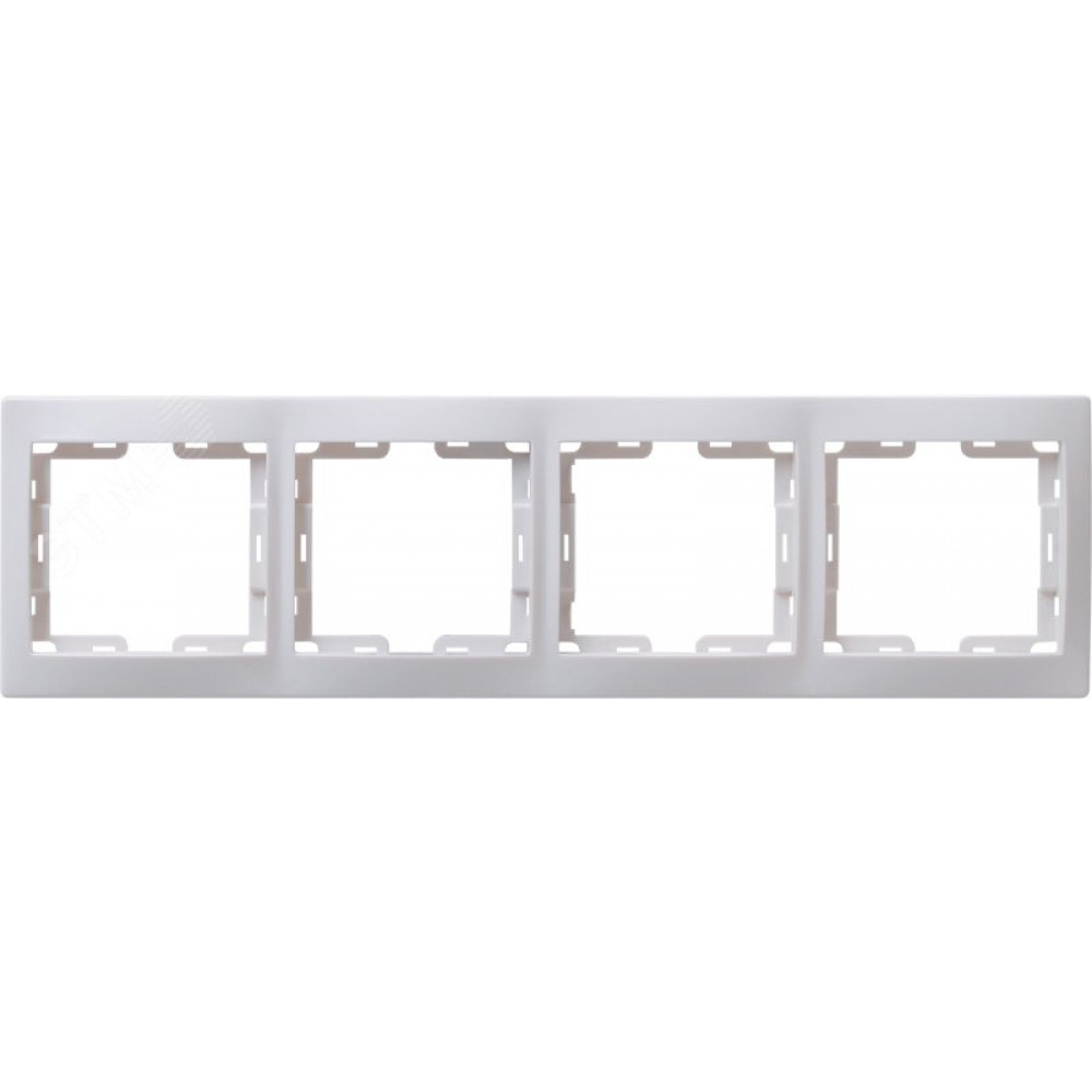 Изображение товара Рамка 4-м КВАРТА РГ-4-КБ горизонт. бел. EMK40-K01-DM