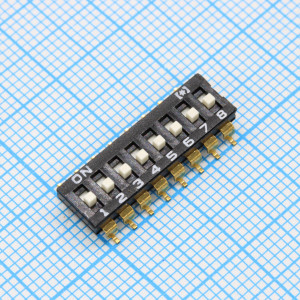 DS1040-01-08SBWB, Переключатель DIP 8 позиций 25 мА (SMТ)