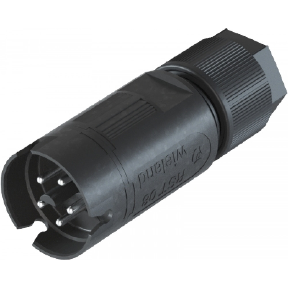 Изображение товара Вилочный разъем RST08i5 S S1 ZR1 H SW 5 полюсов IP68 для кабелей 5-10.6 мм