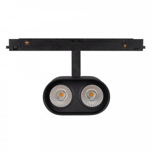 Светильник MAG-ORIENT-BLUM-12W Day4000 (BK, 40 deg, 48V) 035981, Светильник для магнитных треков MAG-ORIENT шириной 26 мм. Мощность 12 Вт, св. поток 900лм, 75 лм/Вт, дневной 4000 K, CRI>90, угол 40°, напряжение питания 48 В. Черный фигурный корпус из металл, экран поликарбонат, степень защиты IP20.Размеры LxWxH 204x89x