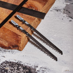 Пилка для электролобзика по дереву T301DL 132 мм 6 зубьев на дюйм 6-85 мм (2 шт./уп.) KR-92-0314