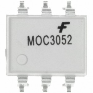 MOC3052SR2M, Оптопара симисторная одноканальная изоляция 4.17кВ напряжение 600В 0.010A 0.33Вт -40...+85°С