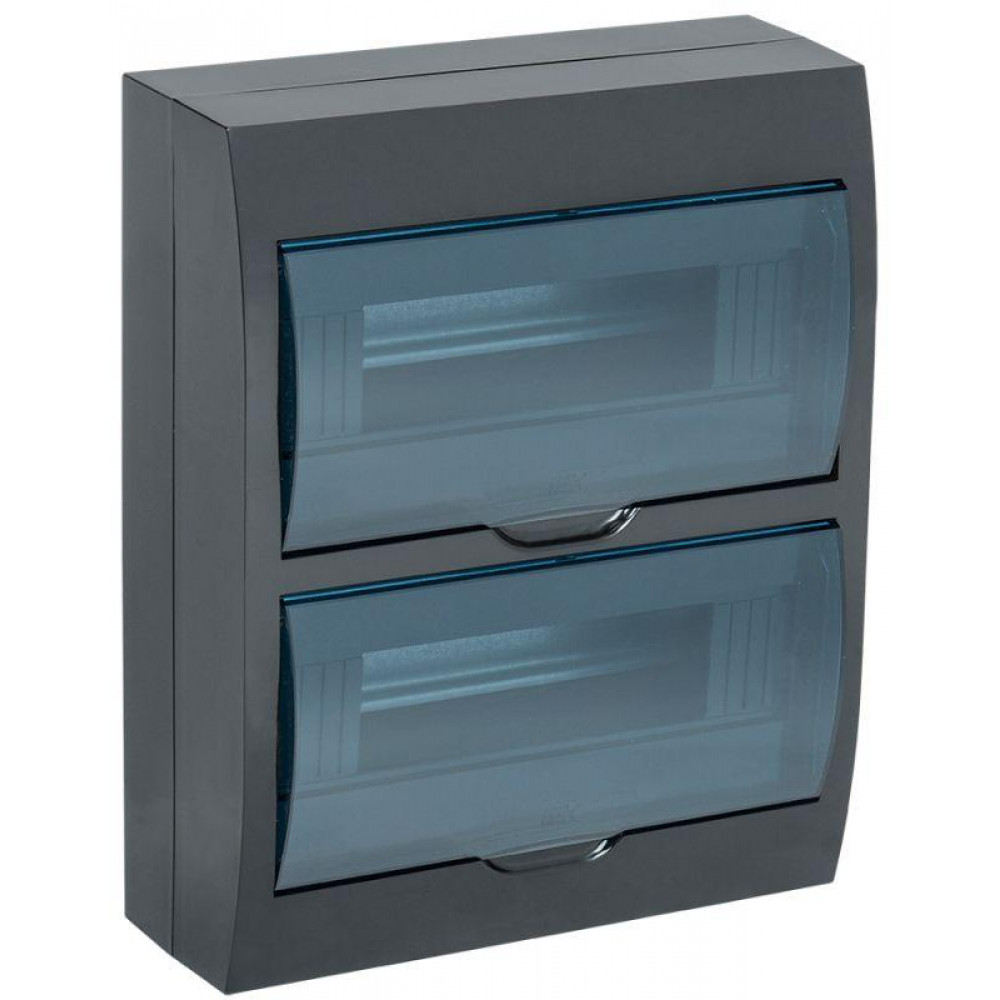 Изображение товара Пластиковый корпус ЩРН-П-24 IP41 черный для электрощитков IEK MKP12-N-24-41-K02