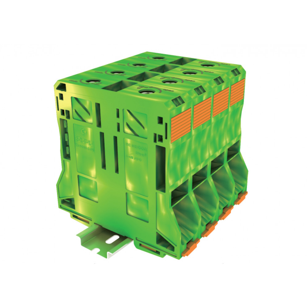 Изображение товара TAPO95-2-PE заземляющая клемма, 95 мм², пружинный зажим, DIN35