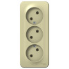 Изображение товара Розетка 3-м ОП Blanca 16А IP20 250В без заземл. без защ. шторок с изолир. пластиной беж. SE BLNRA000317