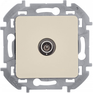 Розетка телевизионная оконечная TV Inspiria 10дБ 5-862мГц механизм сл. кость Leg 673871