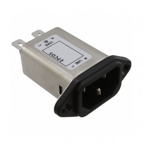 B84771A0006A000, Фильтр IEC 6A, 250B, X2=0.1uF, Y2=2x2200pF, Lr=2x0.84mH, Ileak=0.173mA