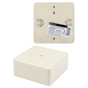 Коробка распаячная КР 100х100х44 ОП, сл. кость, IP40, инд. штрихкод SQ1401-1809