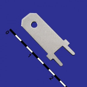 DJ614-6.3, Клемма ножевая 6.3мм на плату