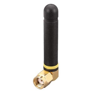 ANT-916-CW-RAH-SMA, Антенны 916 MHz ISM, LoRaWAN, HaLow, IoT Low-Profile Whip, Right Angle SMA Connector